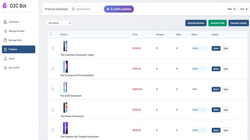 D2C Bot: AI Marketing engine
