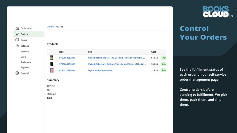 BooksCloud: Book Dropshipping