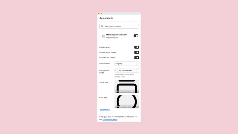 Mandelbaum.ai Search & Filter