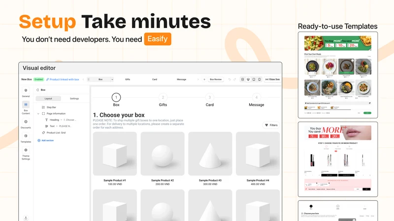 Easify Box Bundle Builder BYOB