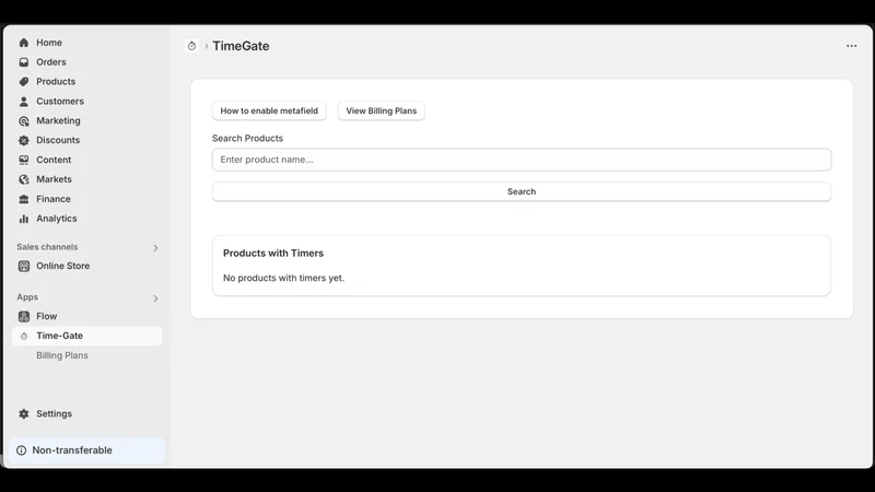 TimeGate: Timed Products