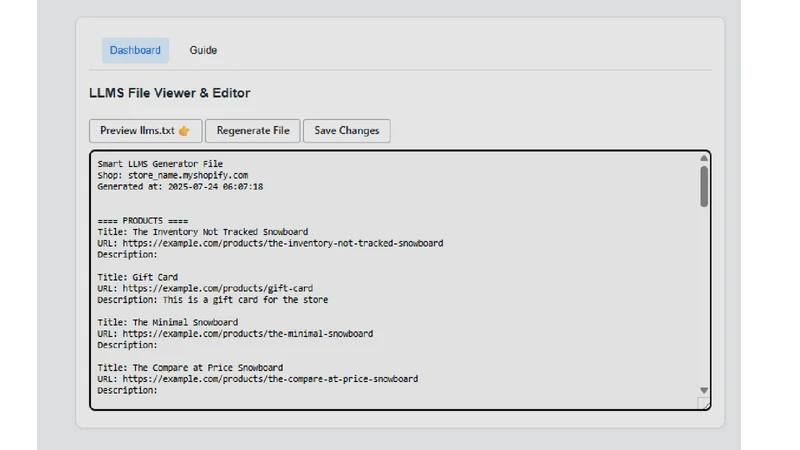 Smart LLMS.txt Generator
