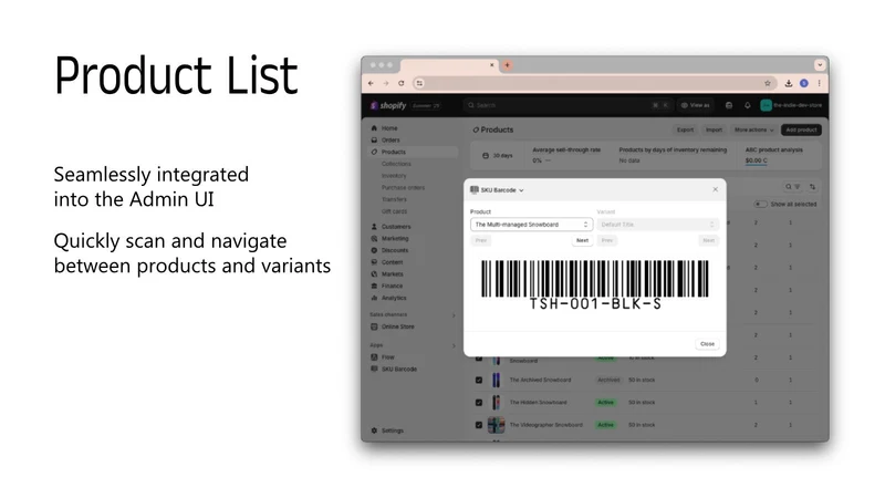 Quick SKU Barcode