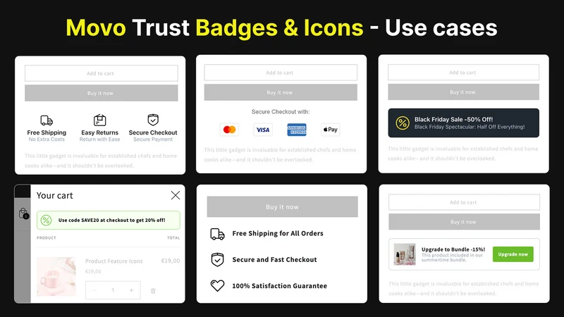 Movo Trust Badges & Icons