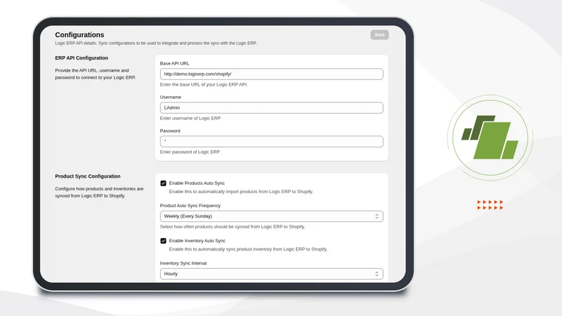 Logic ERP Integration