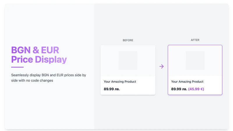 BGN EUR Dual Currency Display