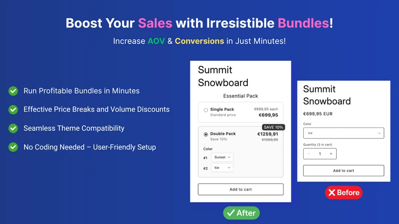 Uppa Bundles Quantity Break