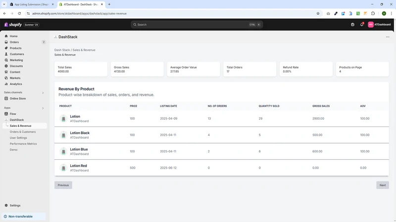 Dashstack