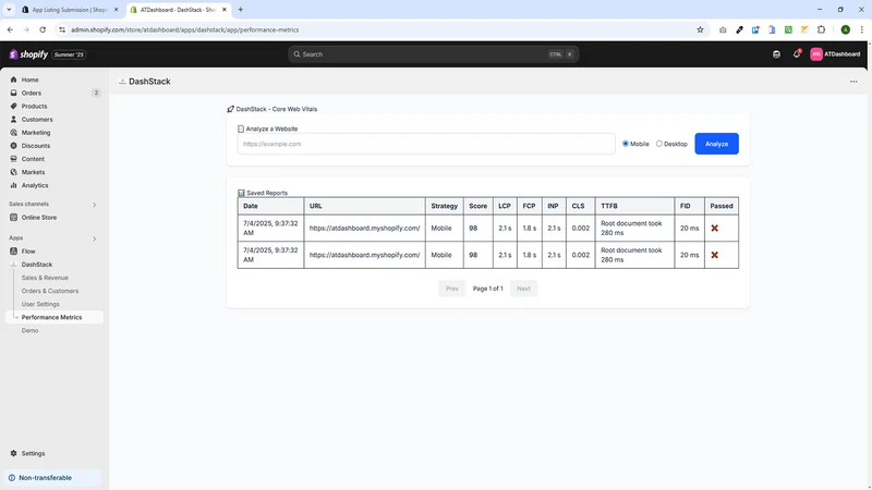Dashstack