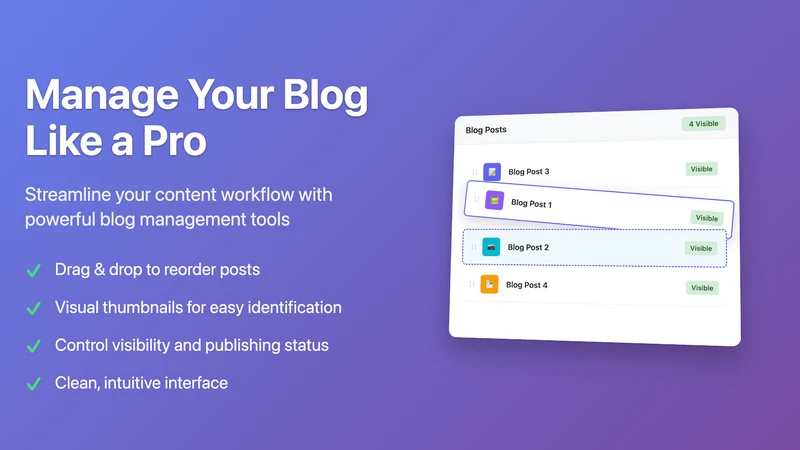 Smart Blog Post Sorter