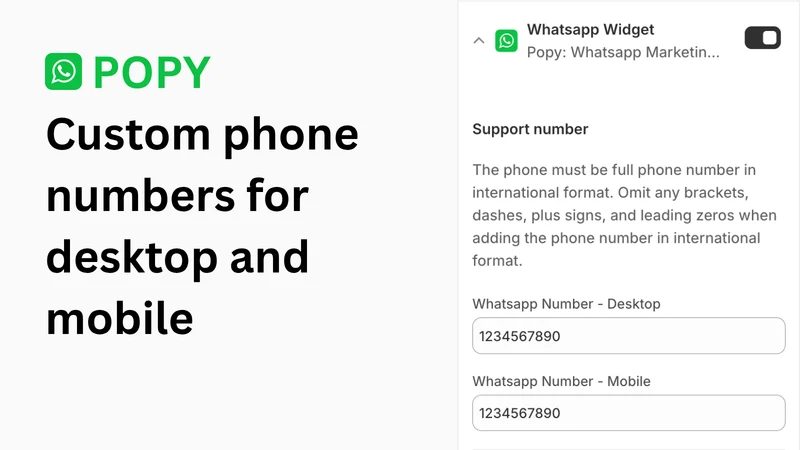 Popy: Whatsapp Marketing, Chat