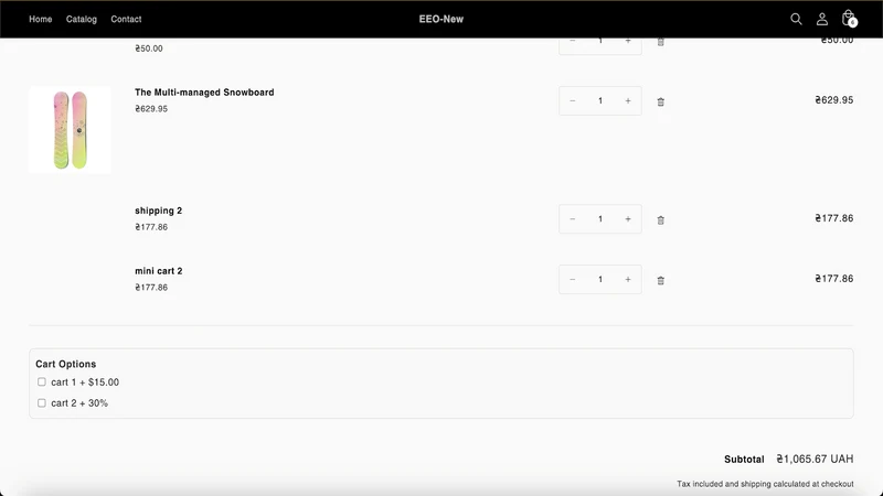 Enhanced Checkout Options