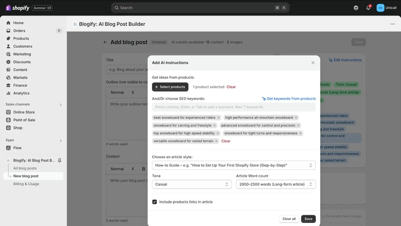 Blogify: AI Blog Post Builder