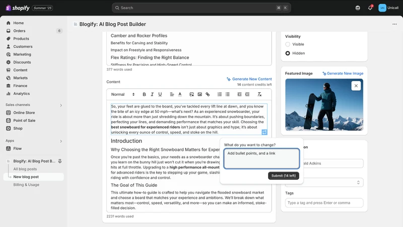Blogify: AI Blog Post Builder