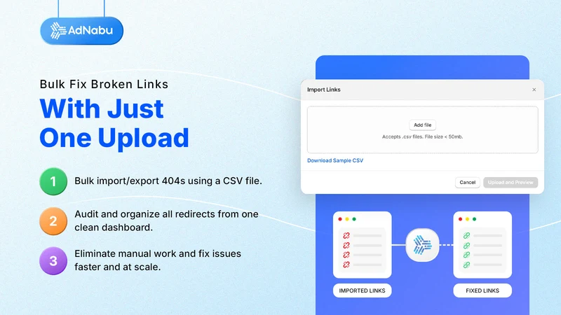 404/301 URL Redirects by Nabu