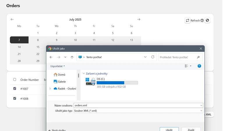 XML Exporter for Pohoda