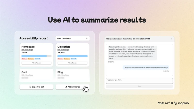 shoplab ‑ Accessibility Check