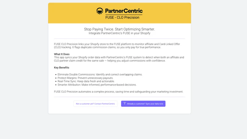 Partnercentric Analytics ‑ CLO