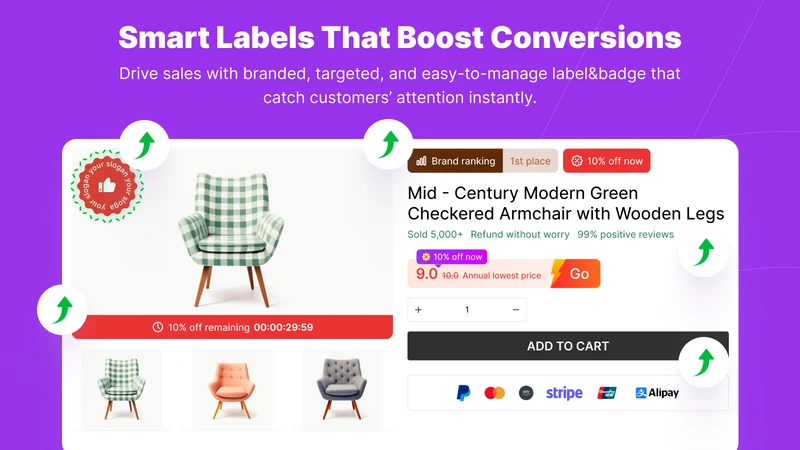 Algoshop Promo Label & Badge