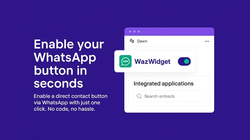 Ecomz ‑ WhatsApp Chat Button