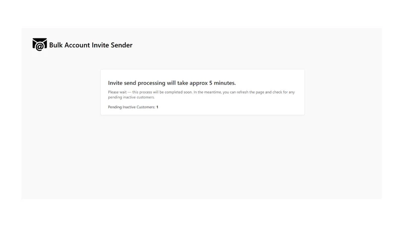 Invite bulk customers
