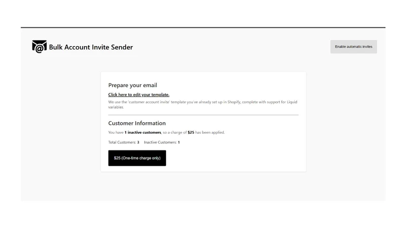 Invite bulk customers