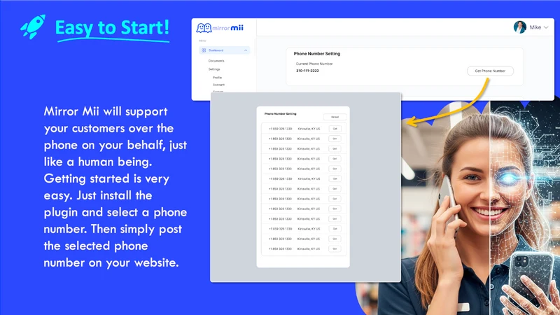 Mirror Mii‑24/7 Phone Support