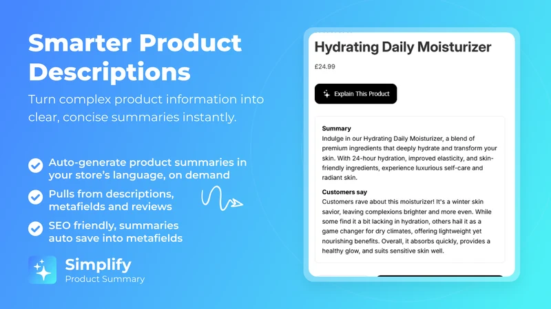 Simplify ‑ AI Summarizer