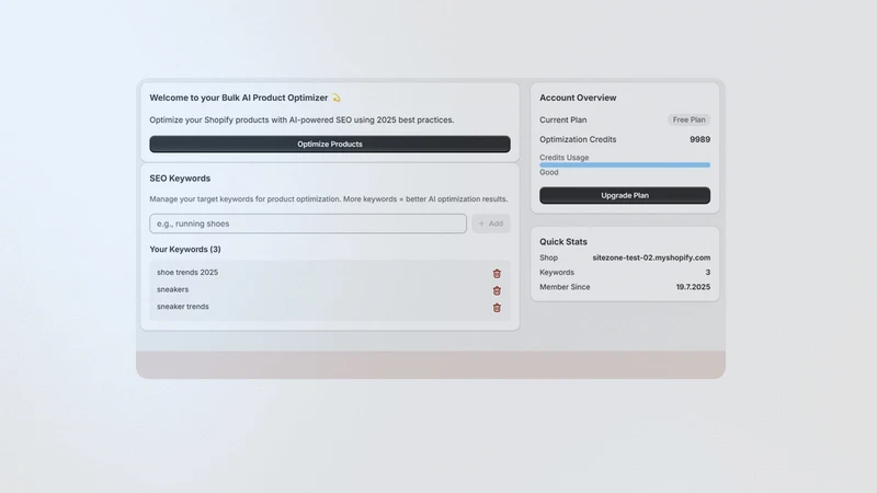 b1: Bulk Product SEO Optimizer