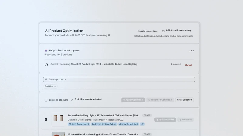 b1: Bulk Product SEO Optimizer