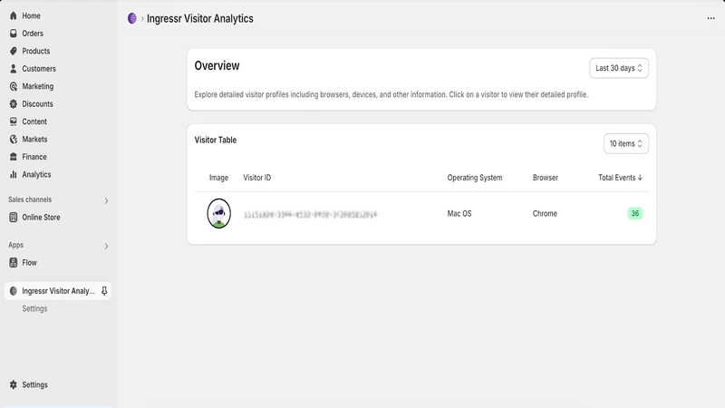 Visitor Analytics Pixel