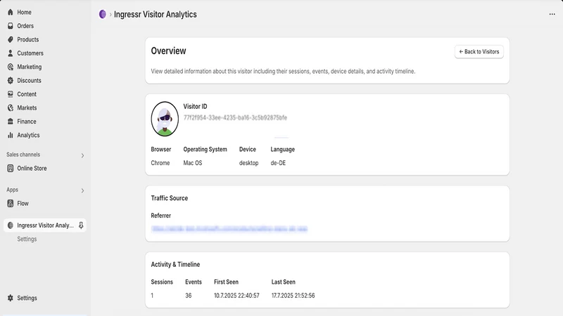 Visitor Analytics Pixel
