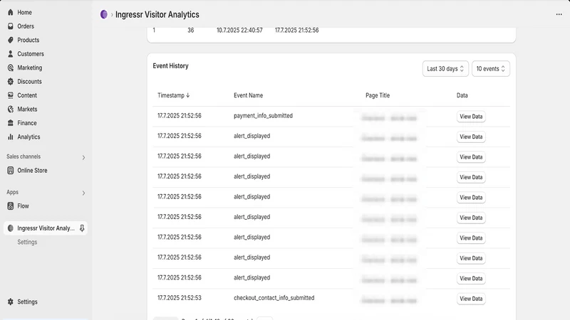 Visitor Analytics Pixel