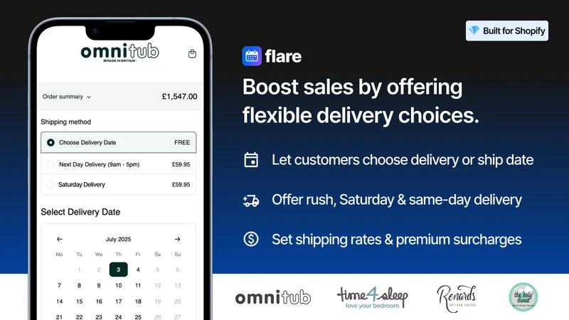Flare: Delivery Date Picker