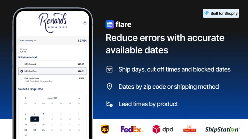 Flare: Delivery Date Picker