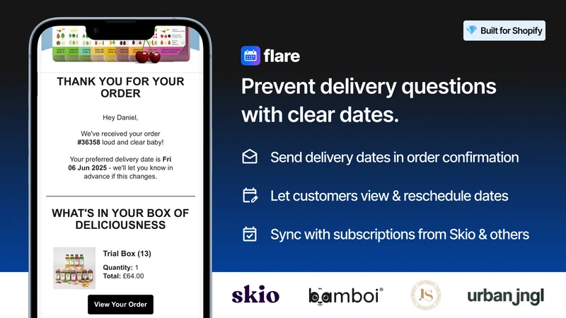 Flare: Delivery Date Picker