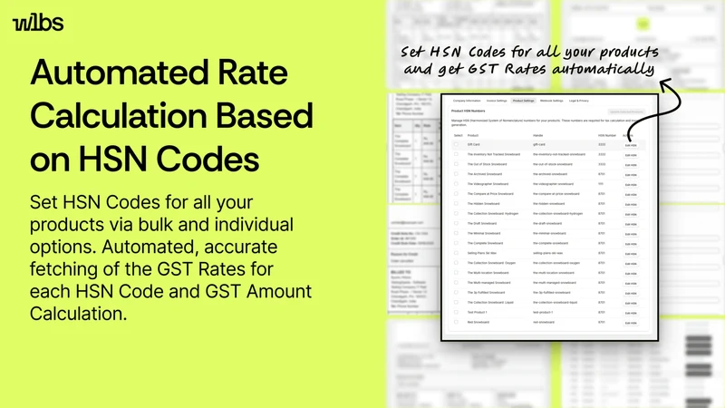 GST Invoicing by WLBS