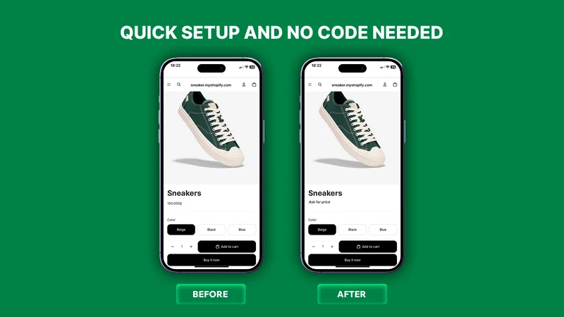 Request a Quote & Hide Prices