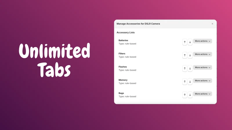 N17 Upsell Accessories Tab