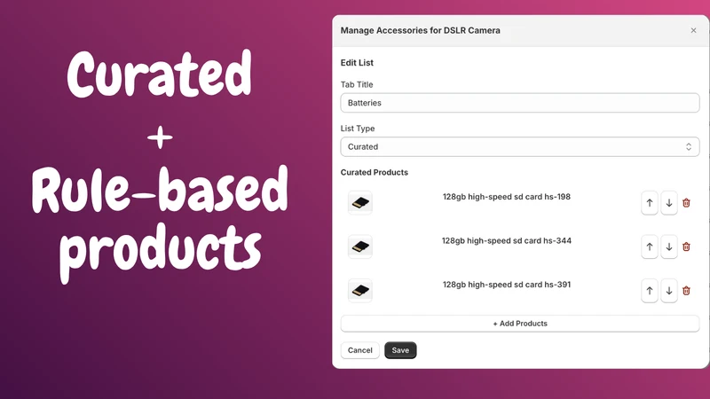 N17 Upsell Accessories Tab