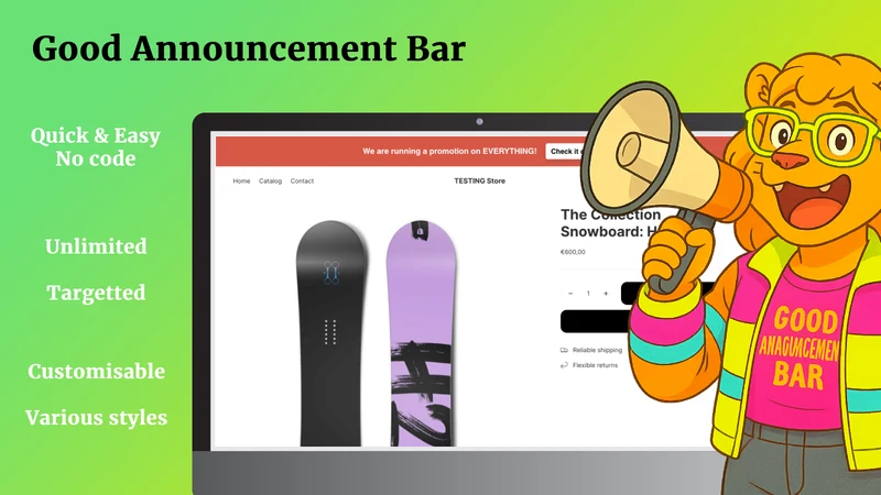 Good Announcement Bar