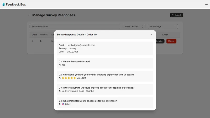 Feedback Box