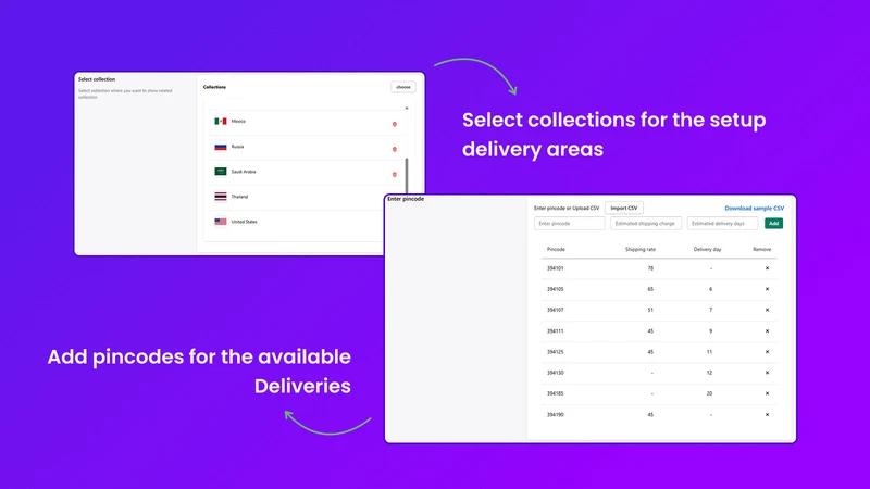 Zipcode & Delivery Validator