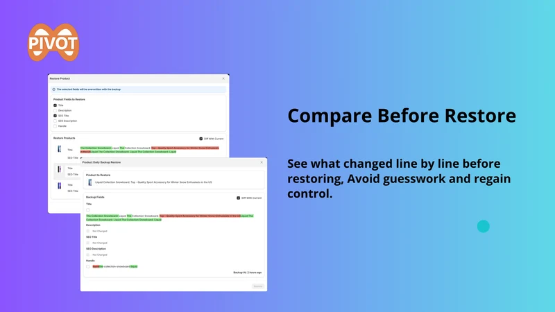 PIVOT Version Vault