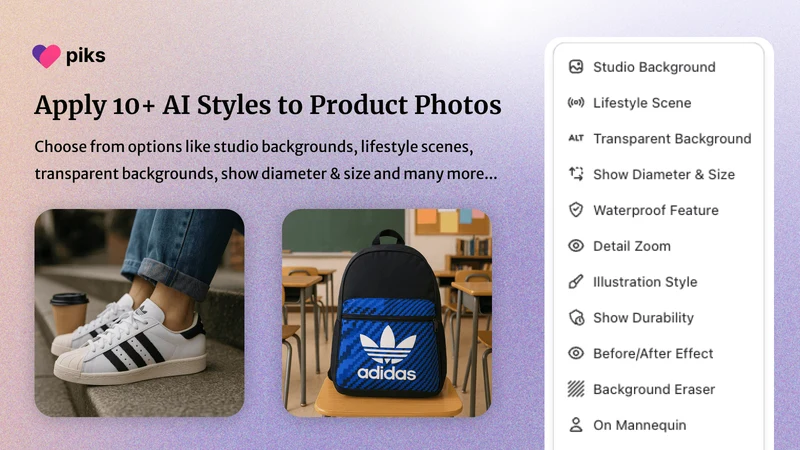 Piks AI Image, Bulk Image Edit