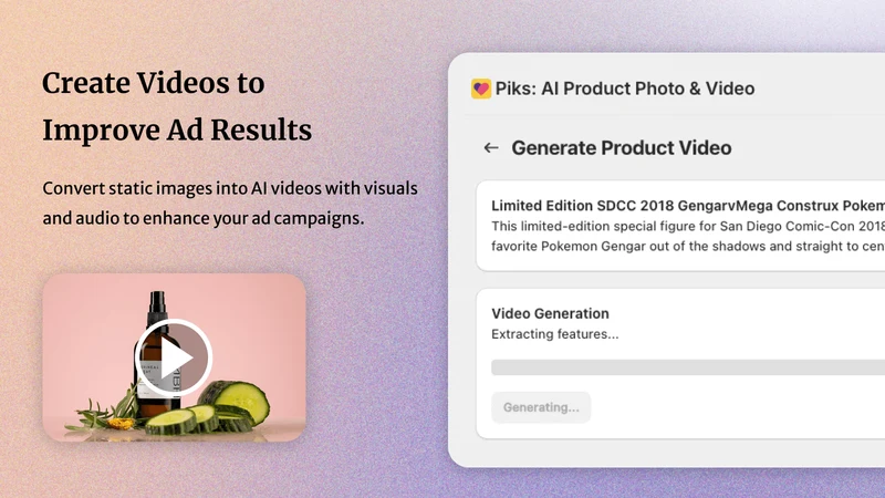 Piks AI Image, Bulk Image Edit