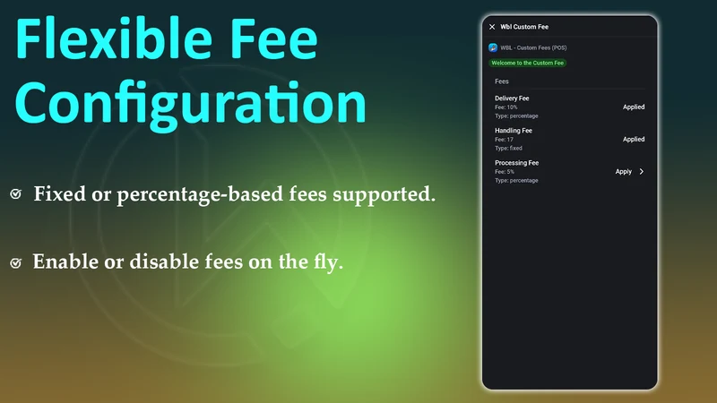 WBL ‑ Custom Fees (POS)