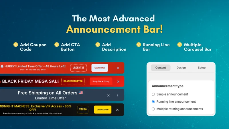 Pulse Announcement Bar