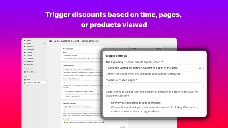 Exploding Discounts