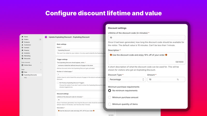 Exploding Discounts
